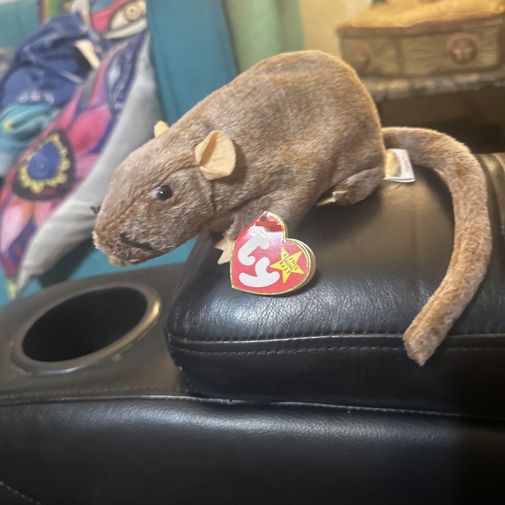 Ty‎ Beanie Baby Tiptoe the Mouse Rat Rodent NWT
